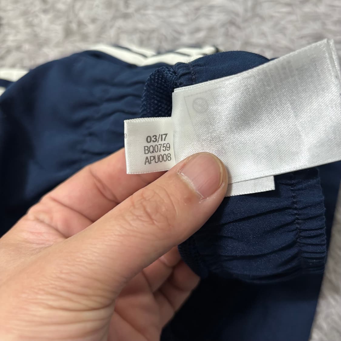 아디다스 네이비 삼선 반바지 상품이미지5