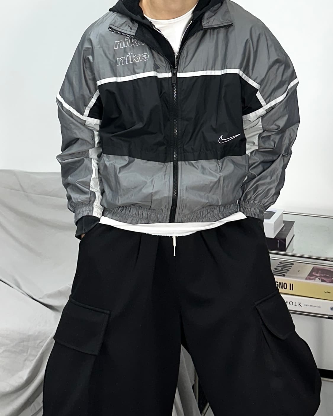 나이키 빅로고 아카이브 RMX 우븐 바람막이 M 상품이미지1