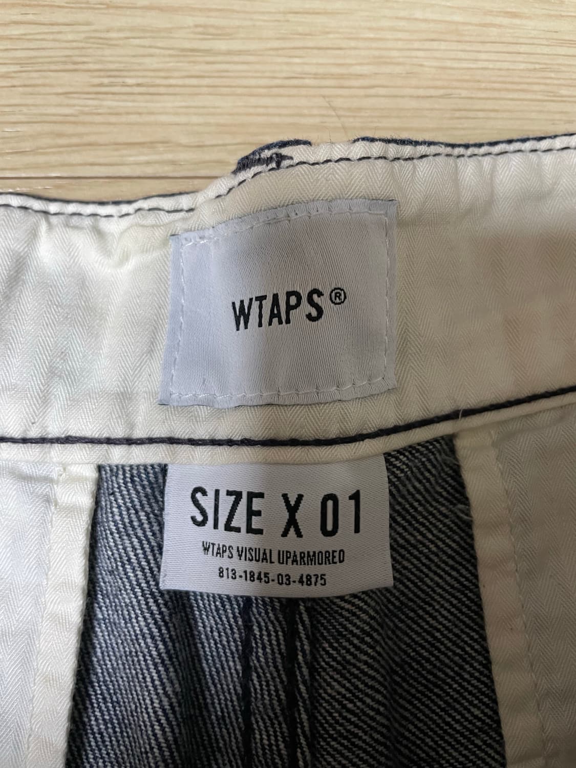 더블탭스 17aw 데님 카고 트라우저[1] 상품이미지3