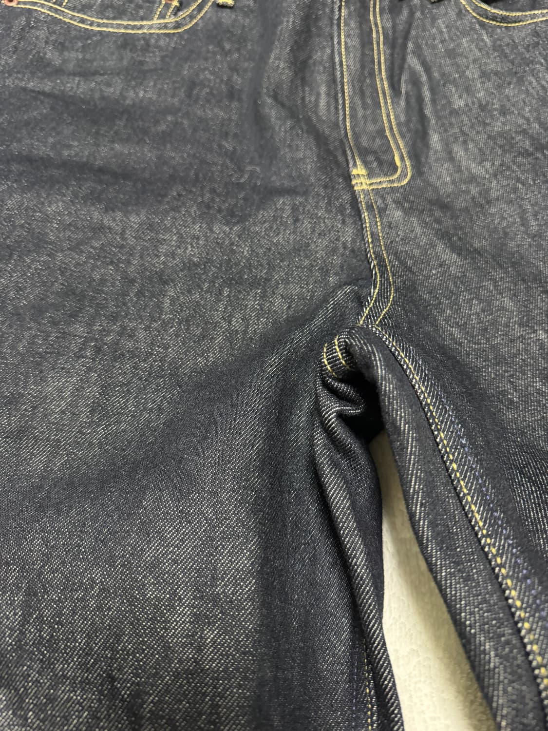 모드나인 와이드 셀비지 데님 32 상품이미지8