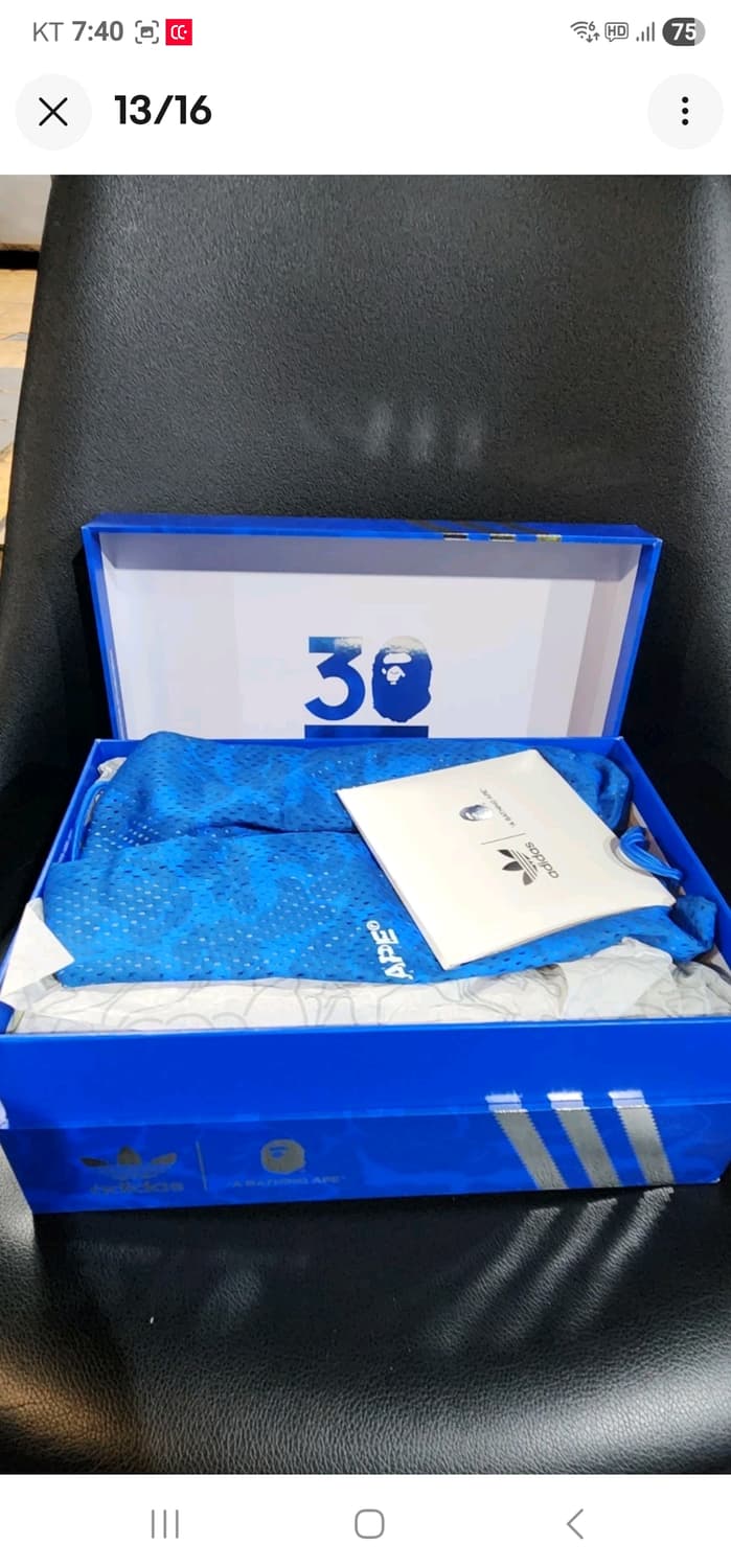 베이프 x 아디다스 스탠 스미스 30주년 블랙 상품이미지7