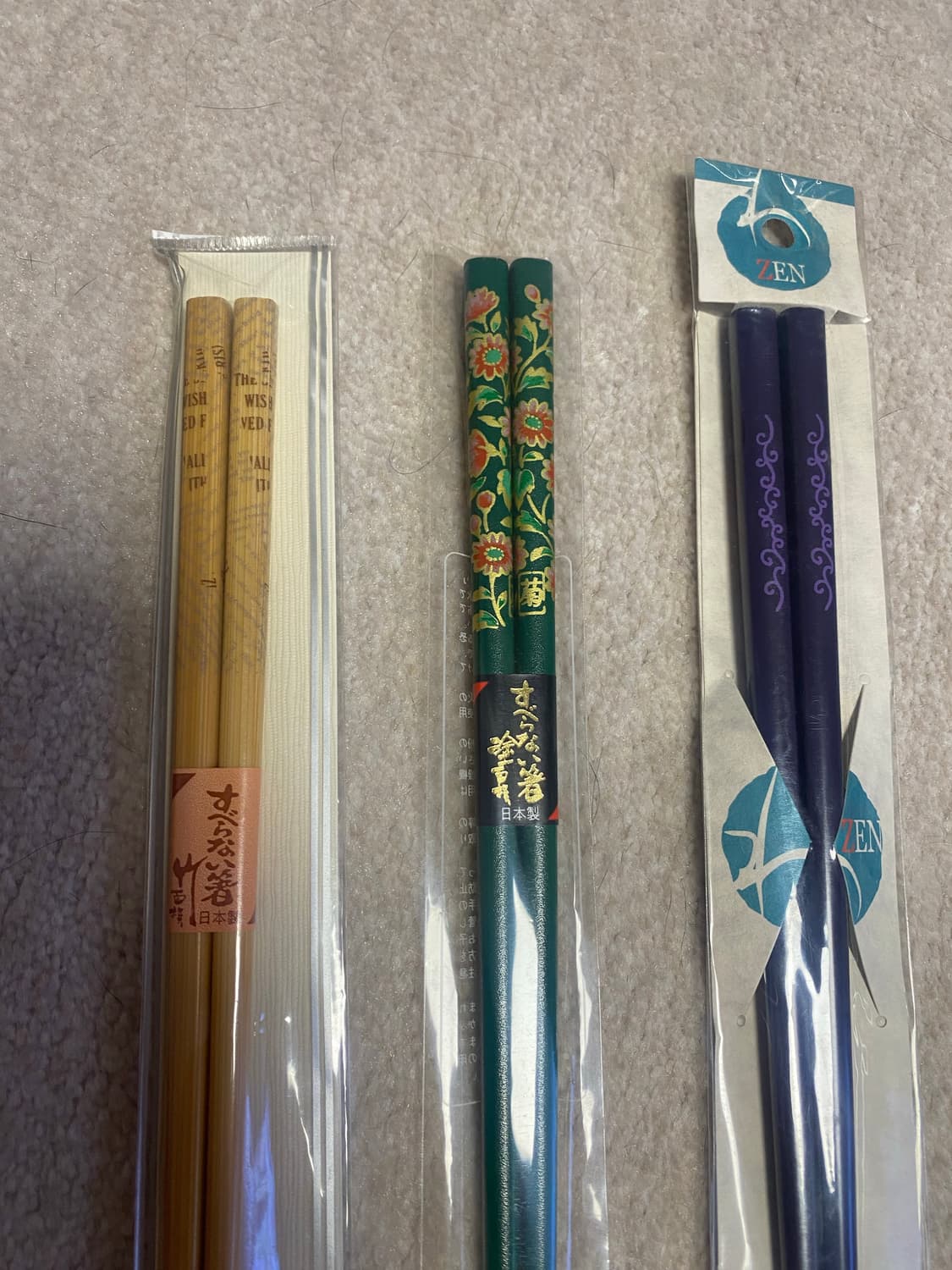 일본 고급 나무 젓가락 4인 상품이미지2