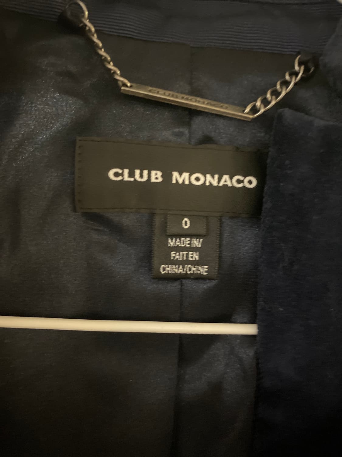 클럽모나코 네이비 벨벳 자켓 상품이미지2