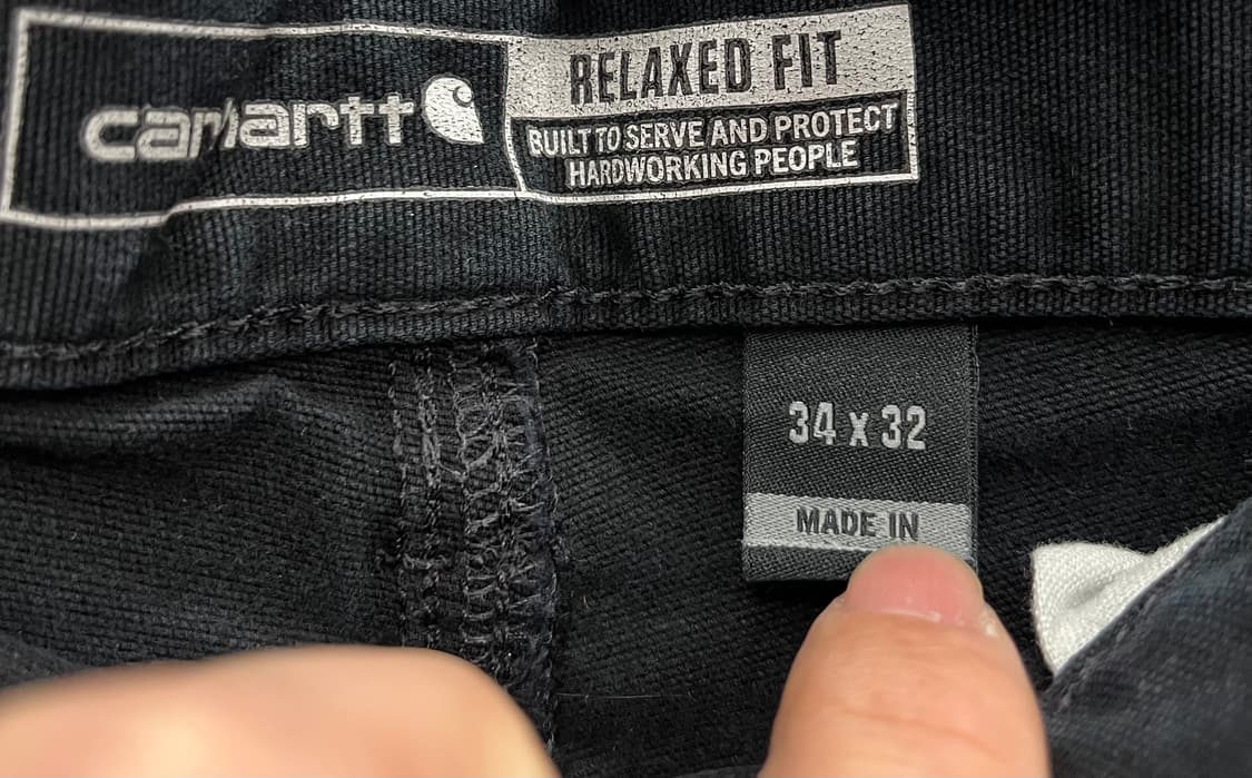 칼하트 블랙 싱글니 팬츠 상품이미지7
