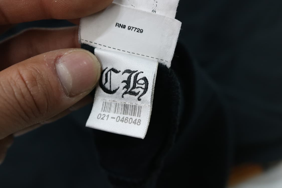 크롬하츠 대거 스트라이프 로고 포켓 반팔 티셔츠 블랙 (XL) 상품이미지10