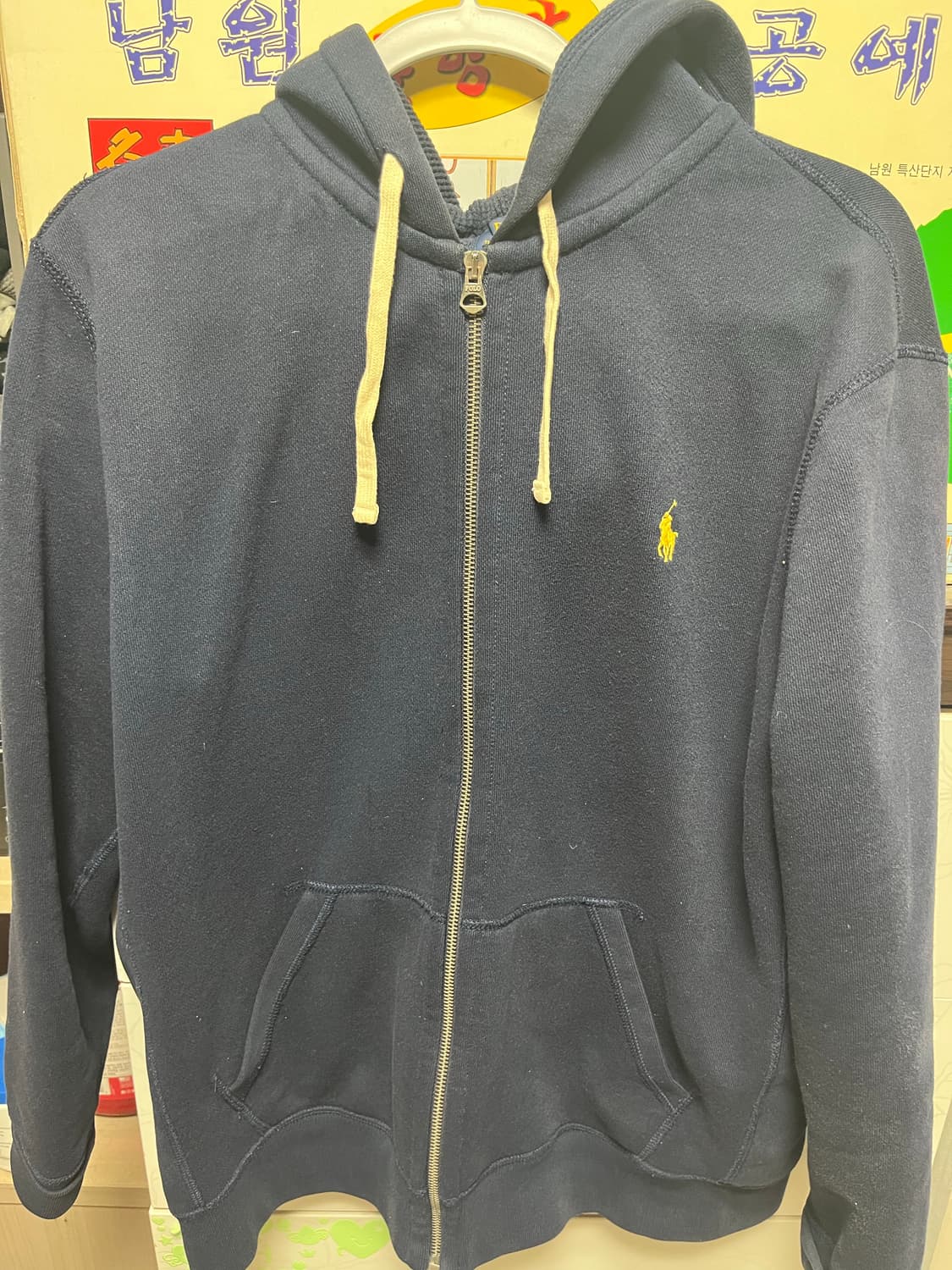 폴로 후드집업 네이비 상품이미지1