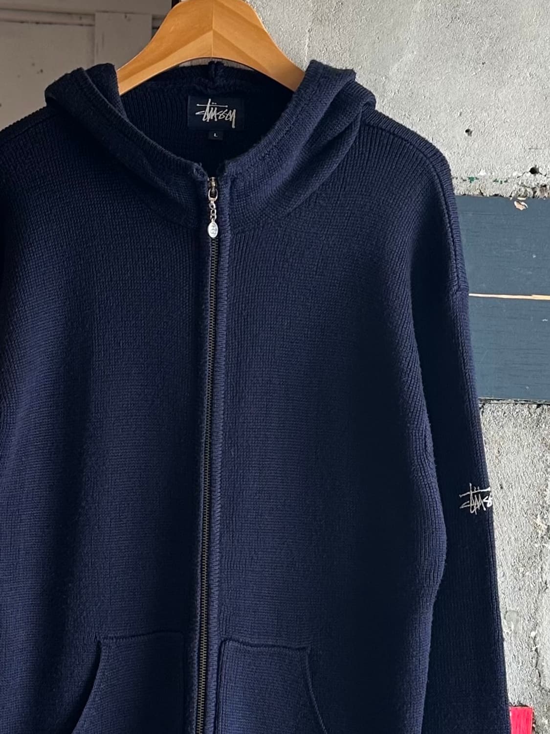00's Stussy Knit Hood Zip-Up  상품이미지2