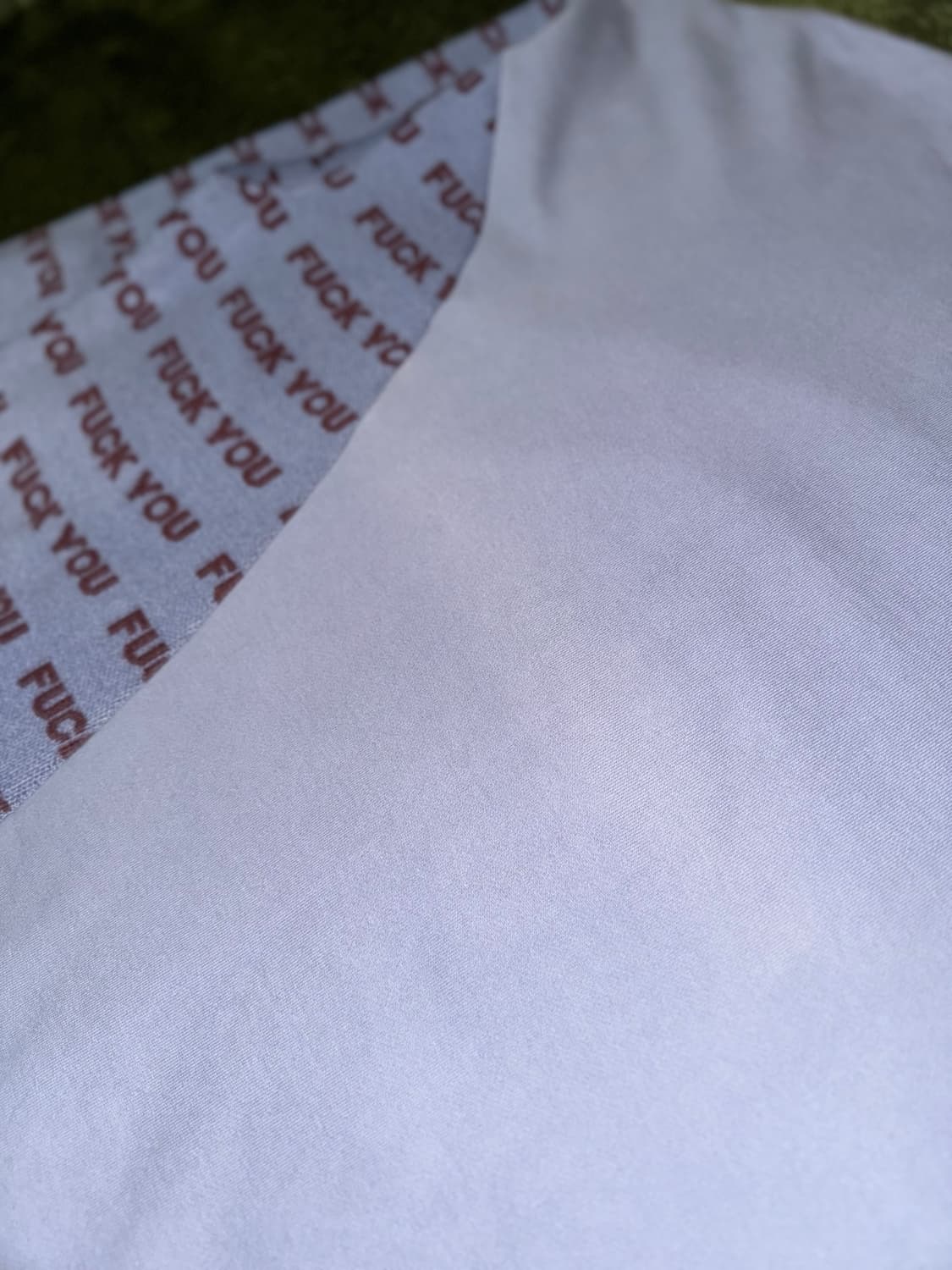 [XL] 아조바이아조 FUCK YOU 니트 믹스 스웻 셔츠 퍼플 상품이미지4