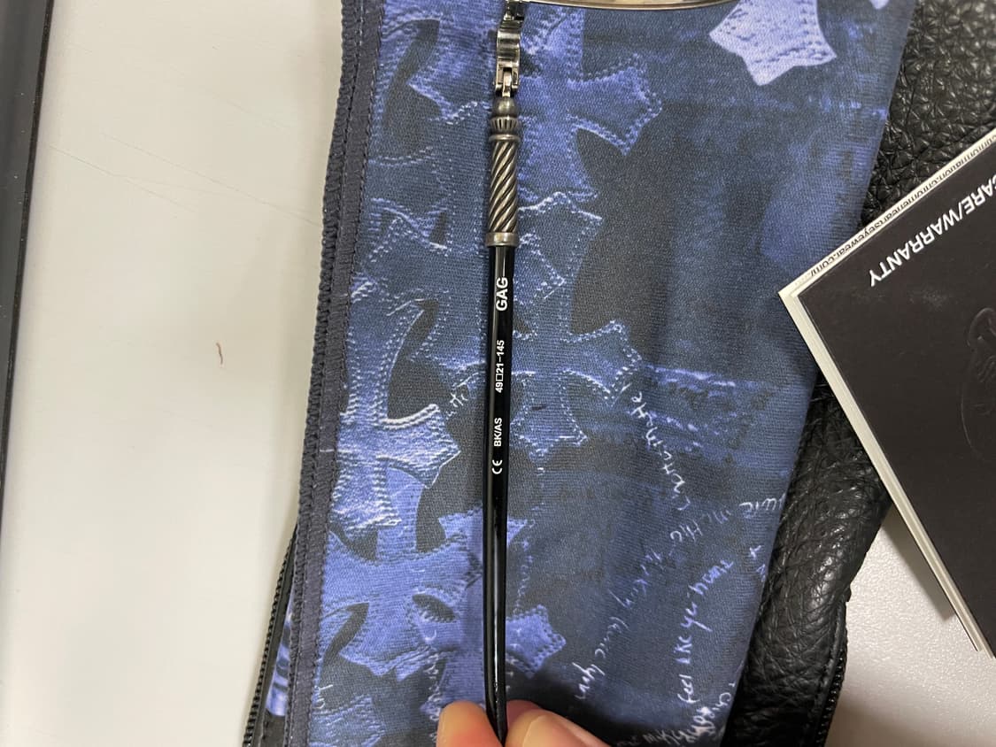 크롬하츠 안경 개그 블랙실버 상품이미지4