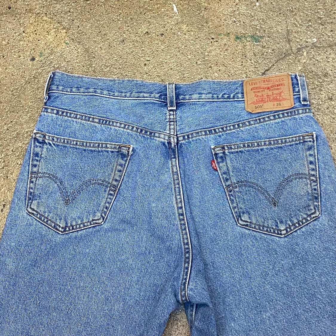 미국 빈티지 리바이스 505 연청바지 36size 상품이미지6