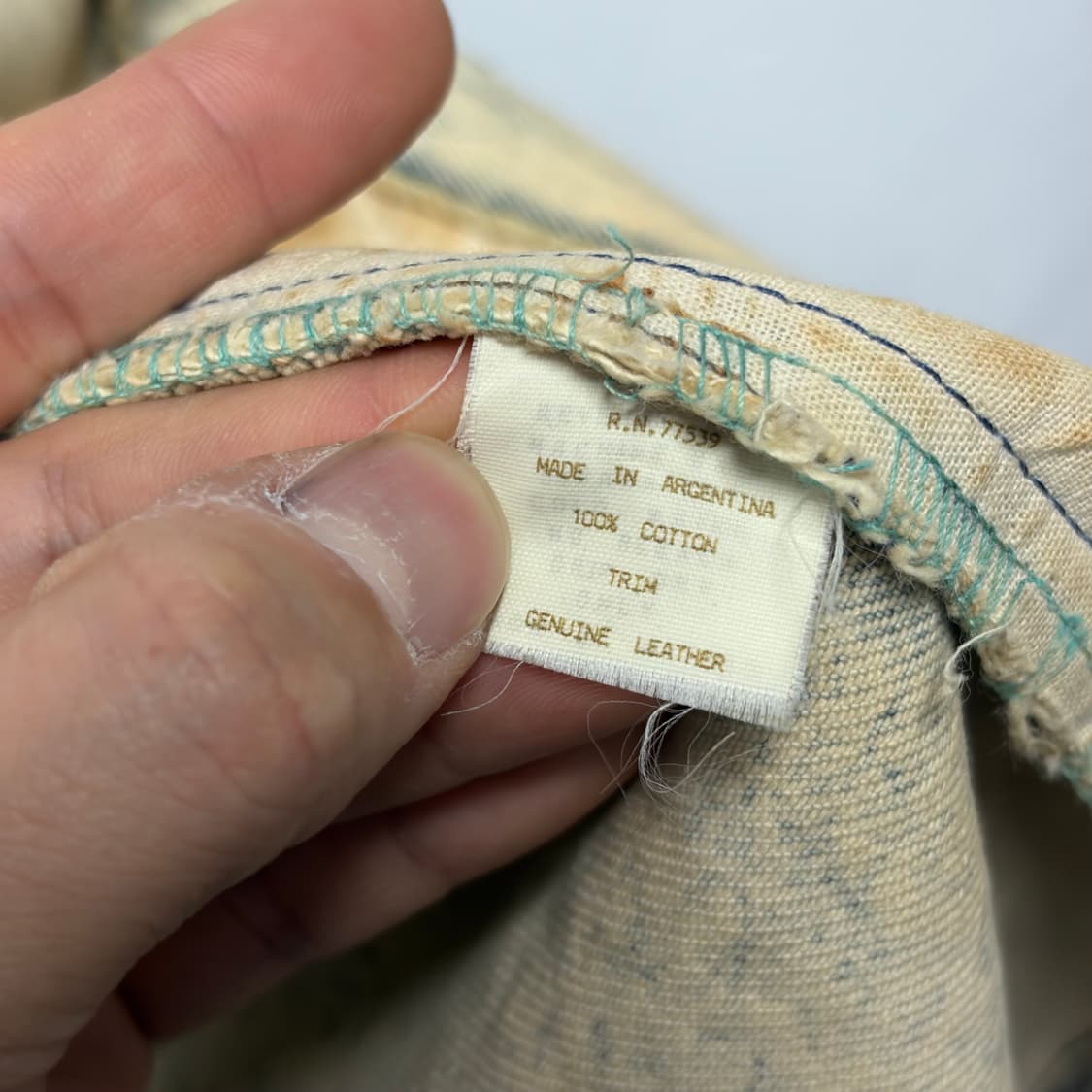 빈티지 프린지 데님 자켓 상품이미지7