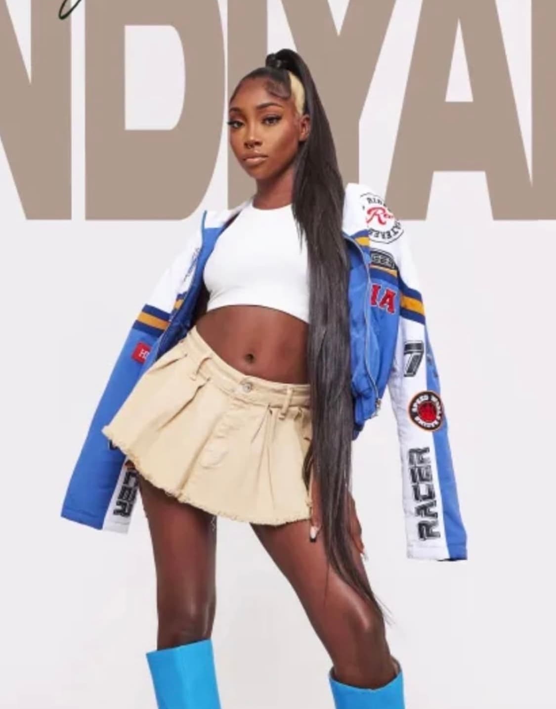 로우라이즈 플리츠 카고 스커트 상품이미지3