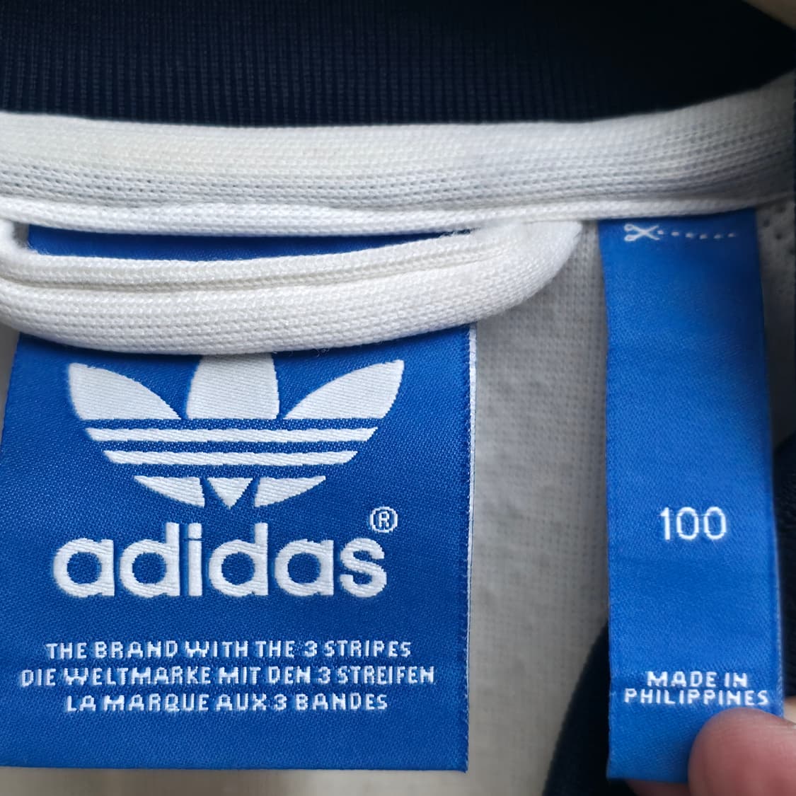 [L] 아디다스 화이트 네이비 져지 상품이미지5