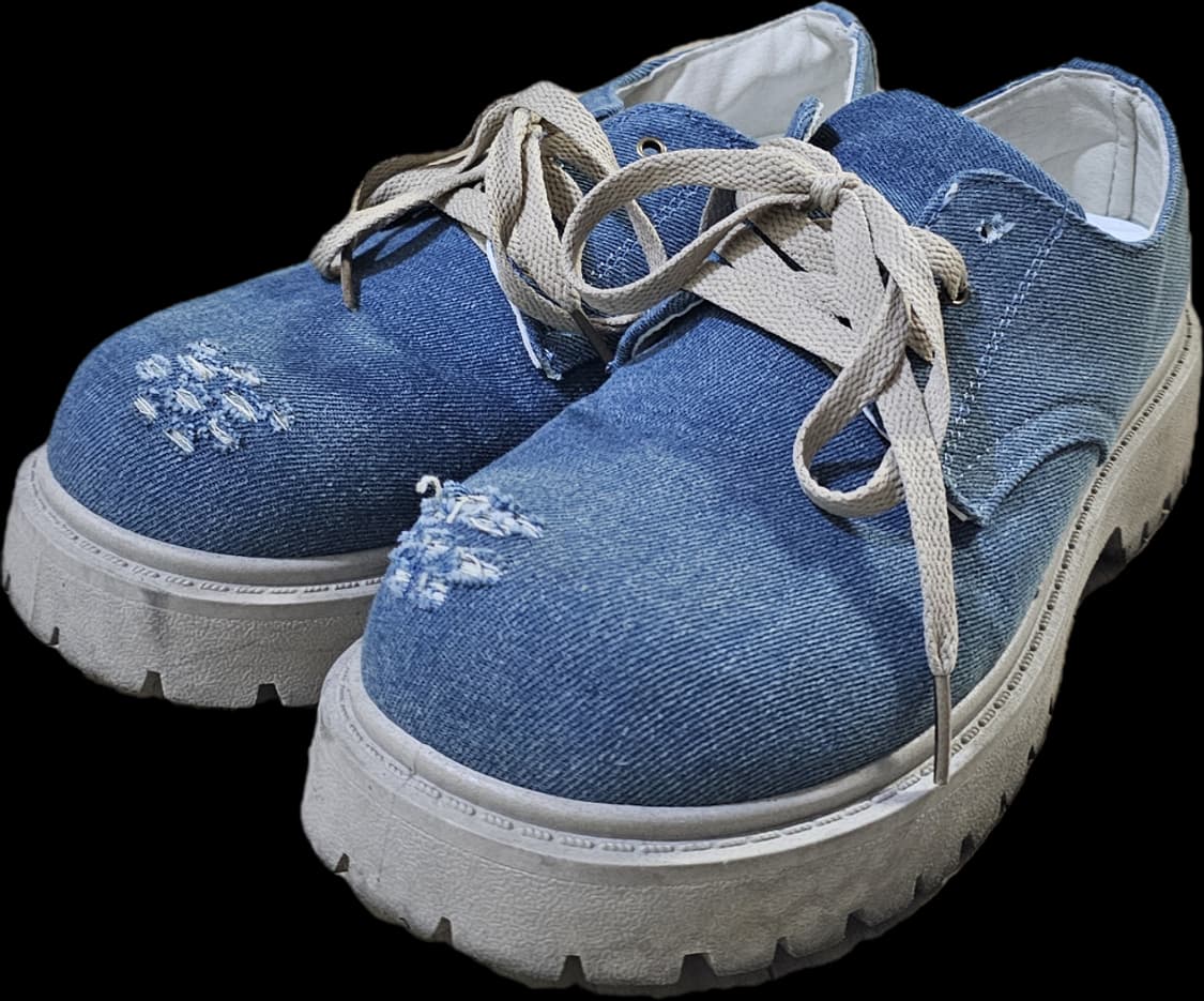 BOLD TOE DERBY (DENIM) - SKY BLUE 42 상품이미지1