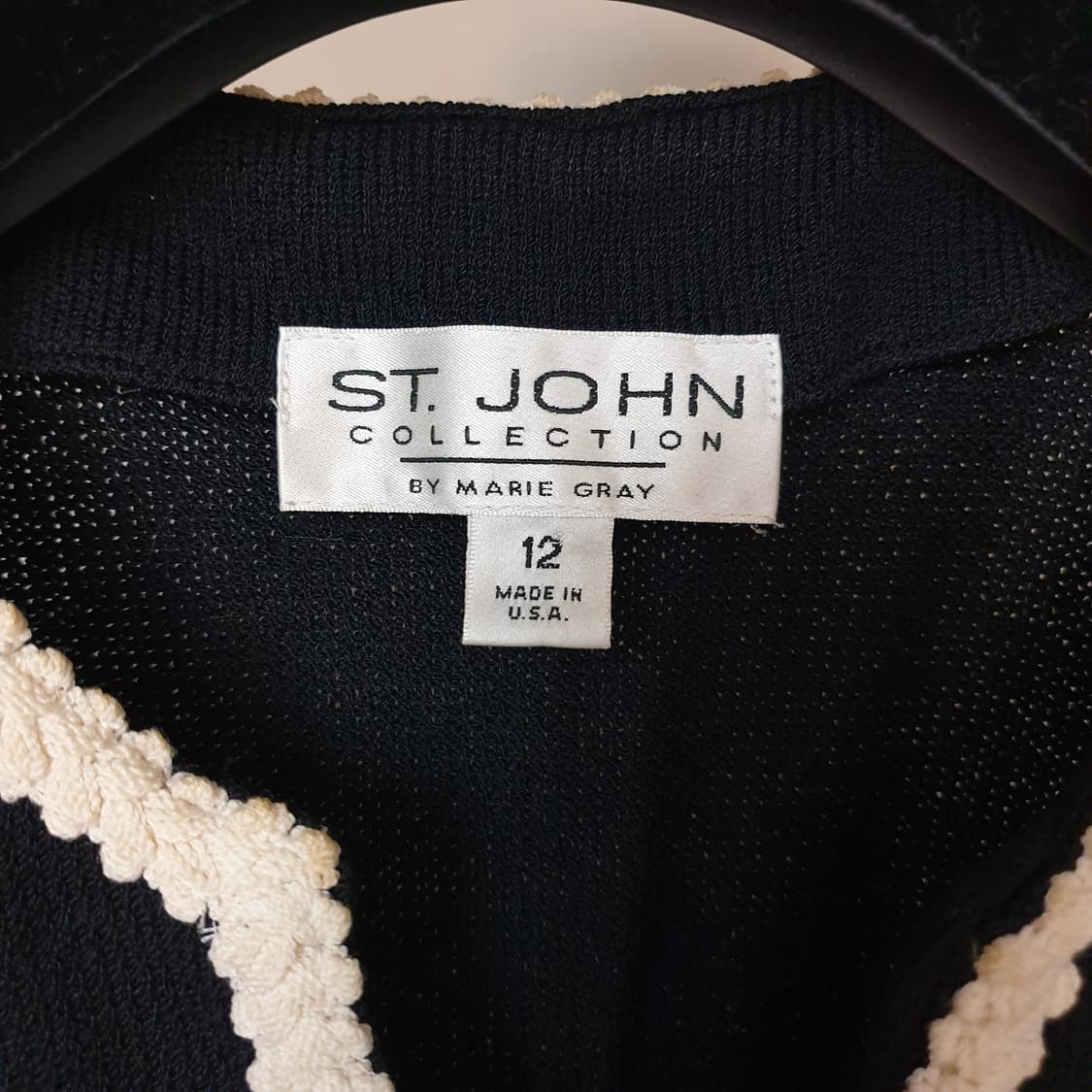 ST.JOHN 센존 컬렉션라인 럭셔리 진주&니트트림 패치포켓 집업 자켓 상품이미지7