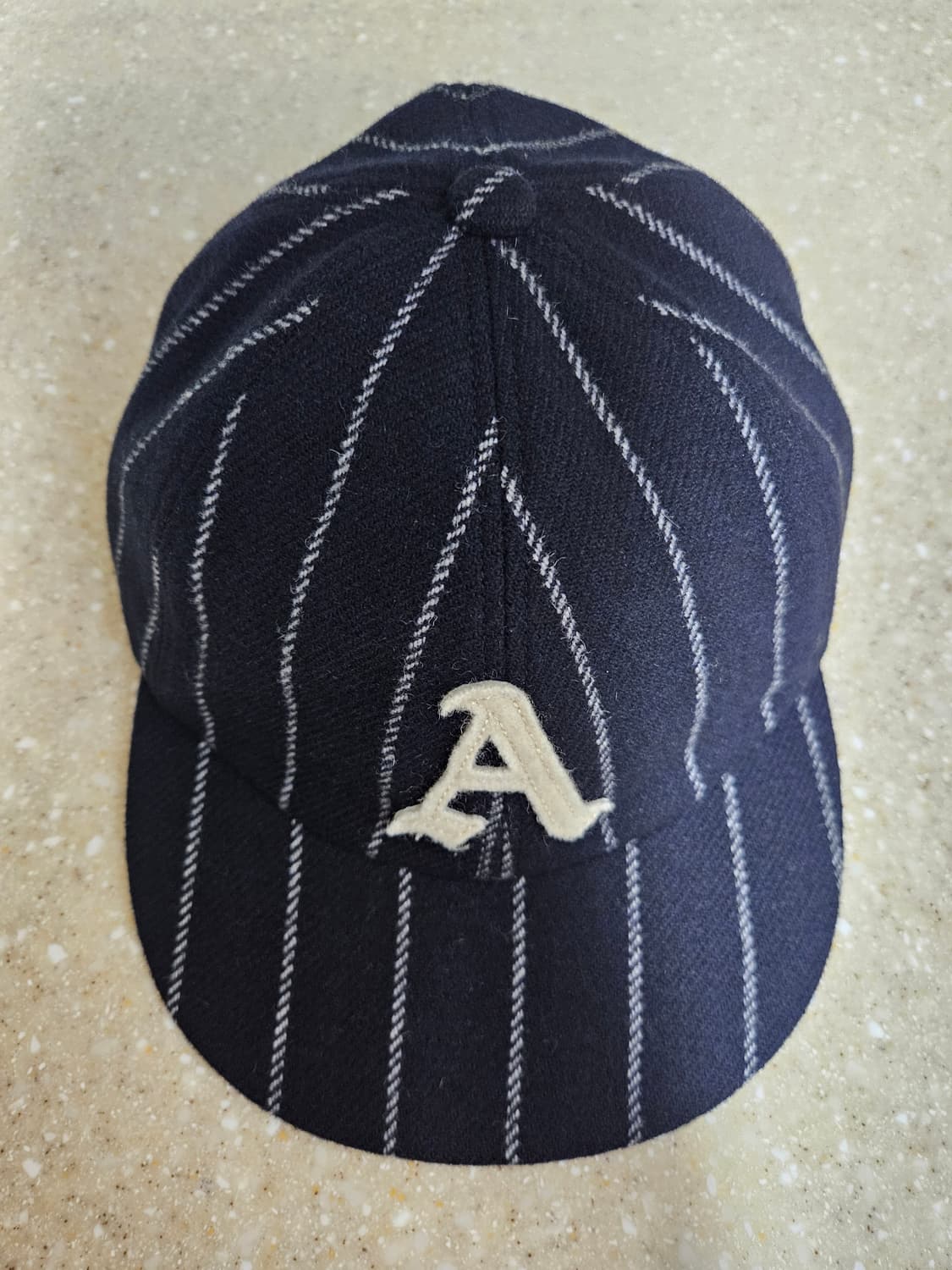 AAOA 울 스트라이프 캡 네이비 상품이미지3