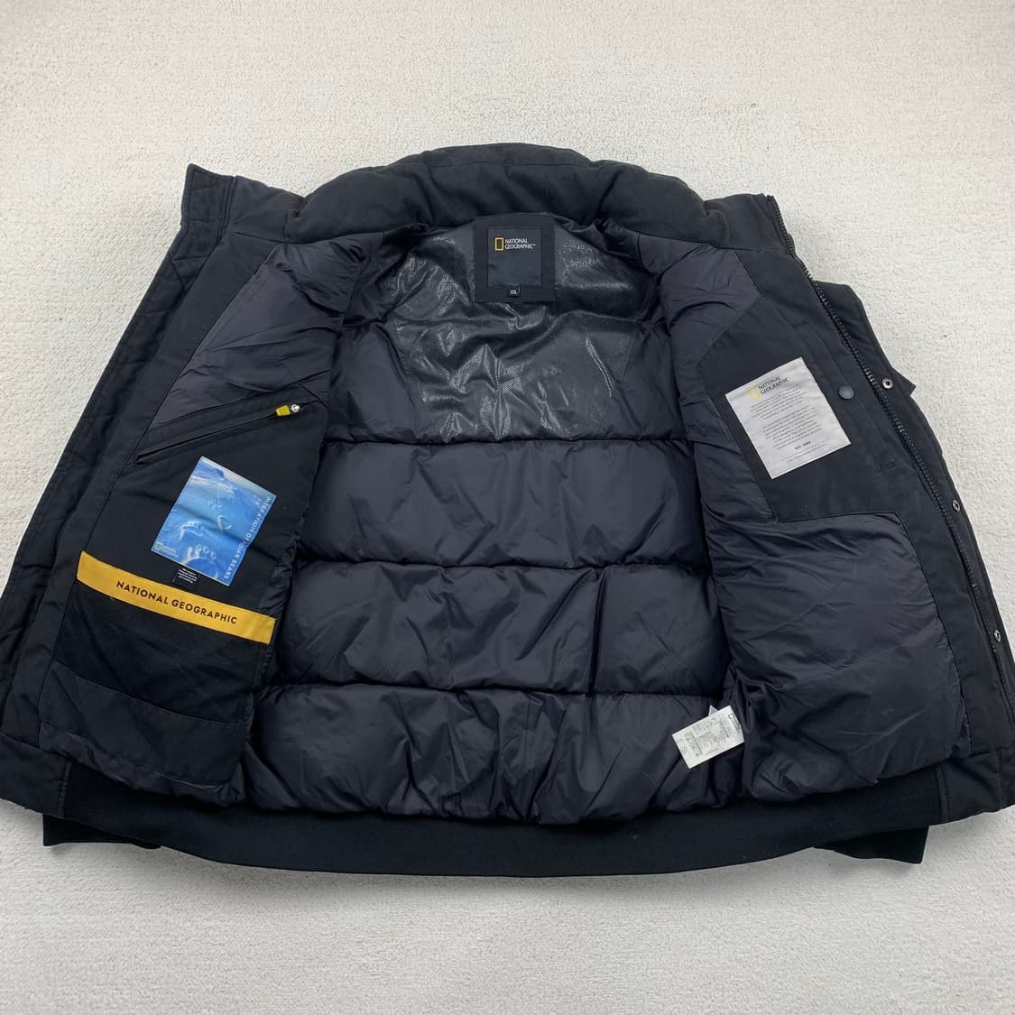 내셔널지오그래픽 타루가 덕다운 패딩 봄버 자켓 블랙 상품이미지6