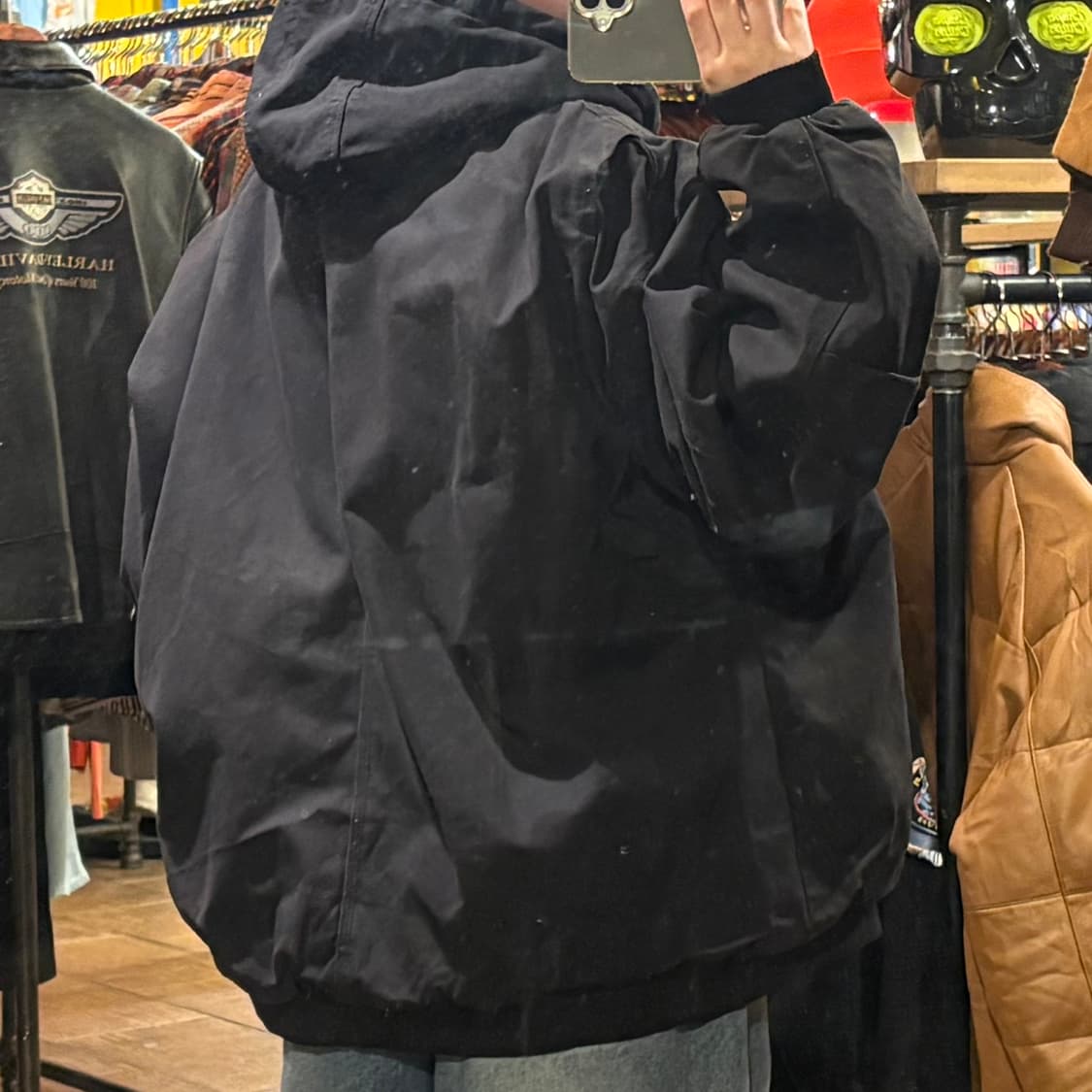 [HI] BERNE 번 후드 워크자켓 블랙 상품이미지5