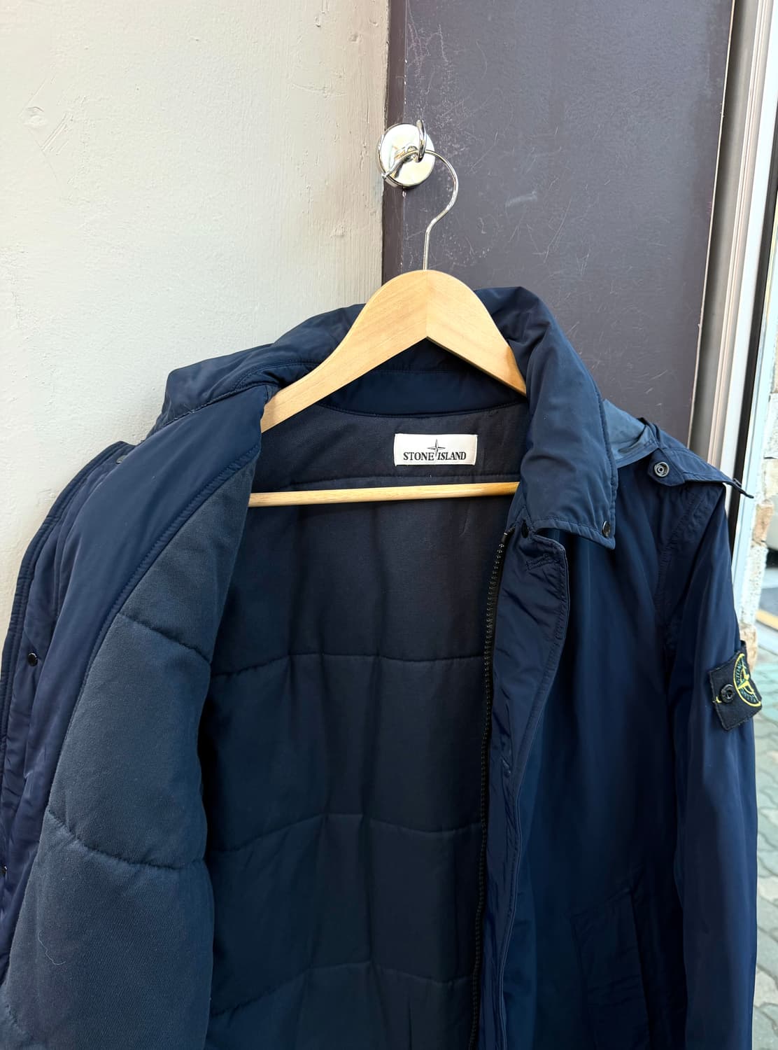 100/ 스톤아일랜드 마이크로 레펠 패딩 코트 상품이미지6