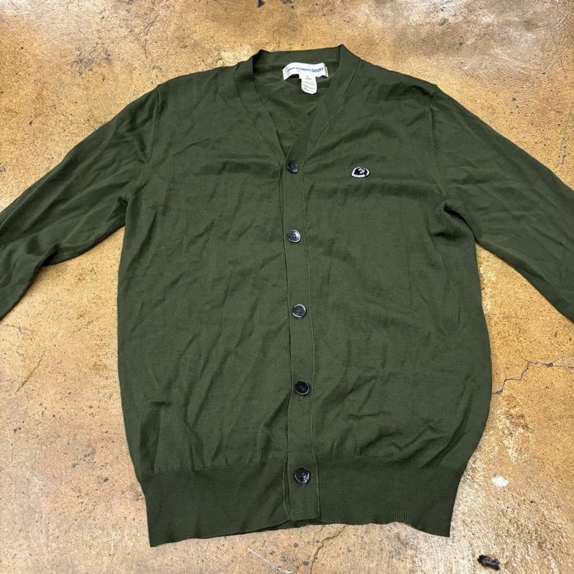 꼼데가르송 셔츠 카키 니트 가디건  상품이미지3