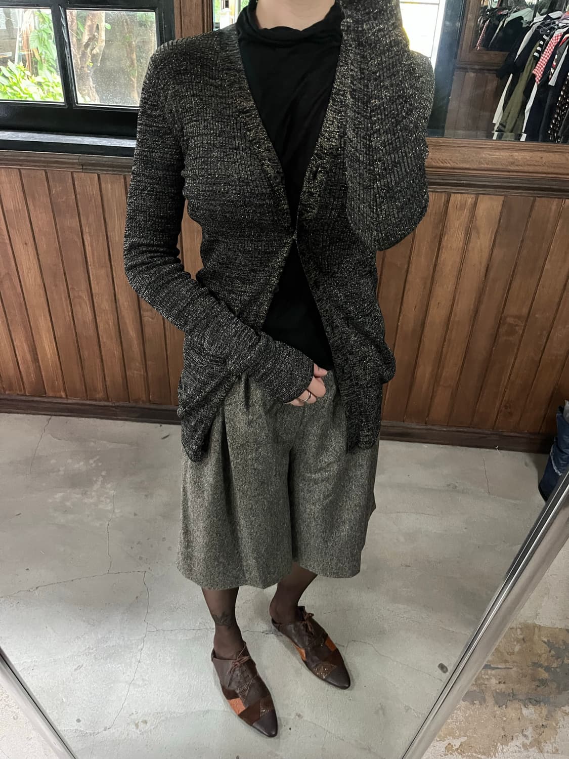 SUNAOKUWAHARA tweed wool pants 상품이미지1