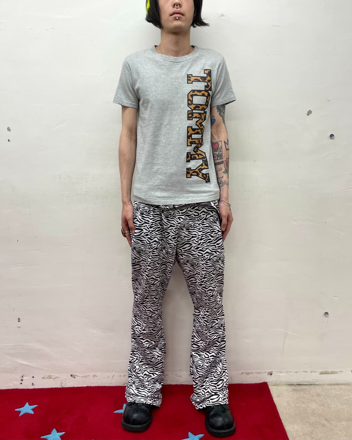 Tommy Girl Leopard Lettering Gray T 상품이미지3