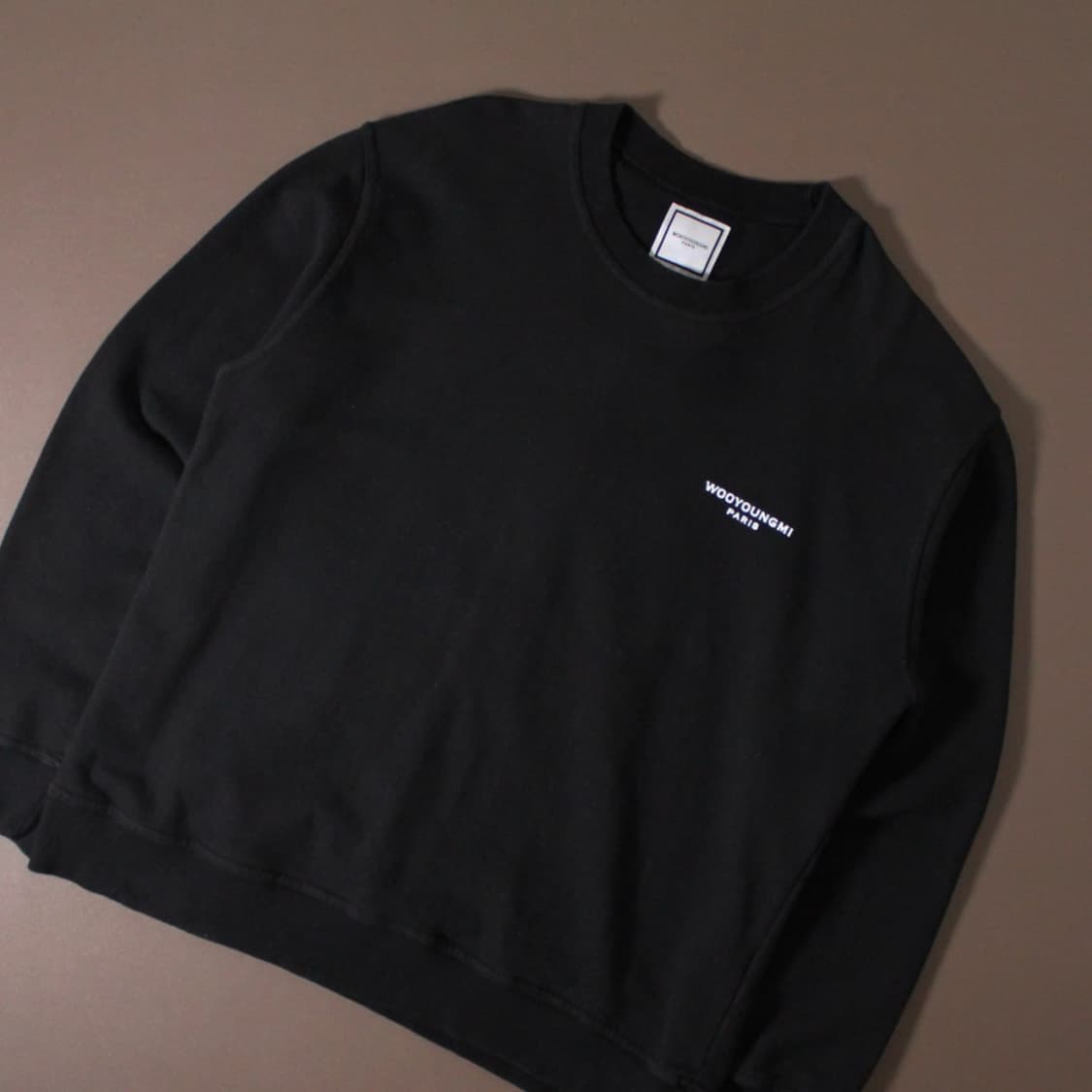 Wooyoungmi 우영미 플라워 기모 블랙 맨투맨 상품이미지3