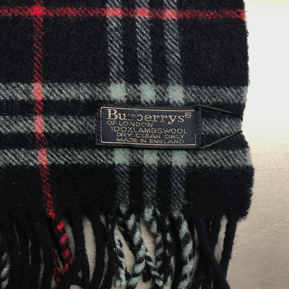 버버리 정품 램스울 머플러 네이비 상품이미지4