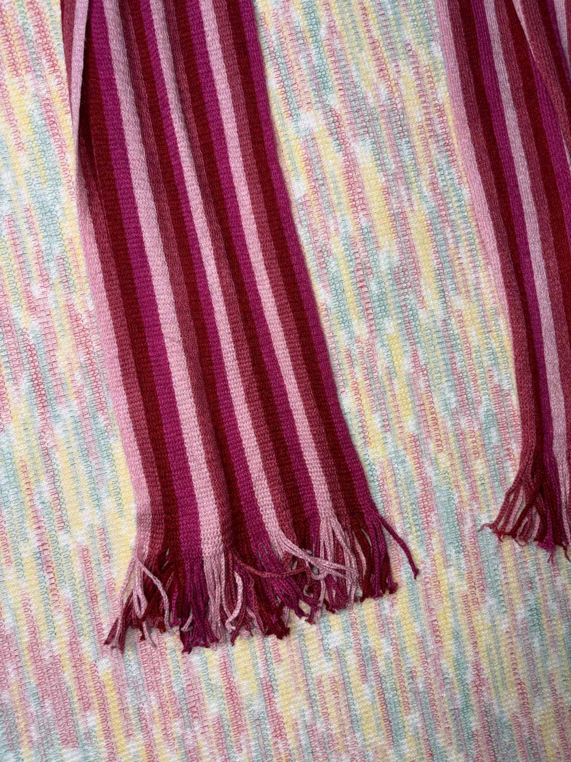 핑크 스트라이프 머플러 상품이미지4