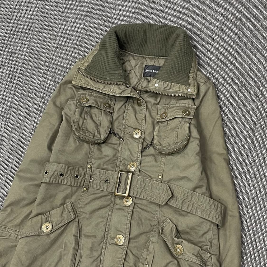 y2k 하이넥 펑크 자켓 v0190 상품이미지4