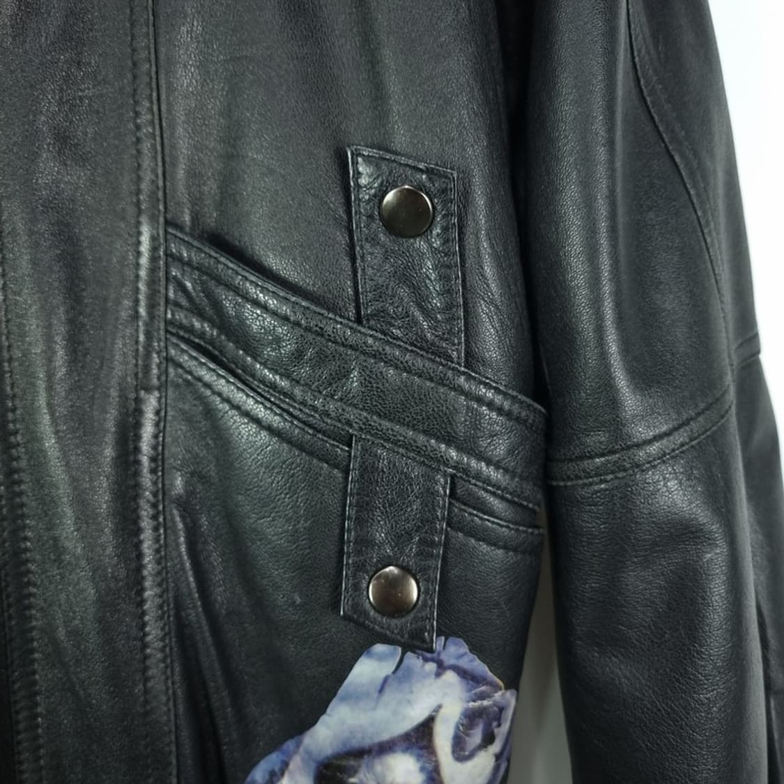 [일본빈티지] 빈티지 그래픽 램스킨 양가죽 빈티지 가죽 자켓 M18691 상품이미지4