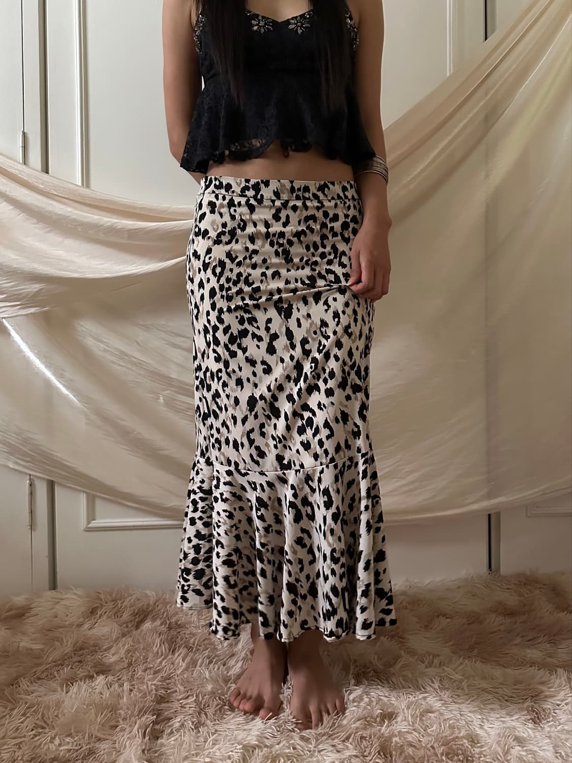 leopard long skirt 상품이미지3