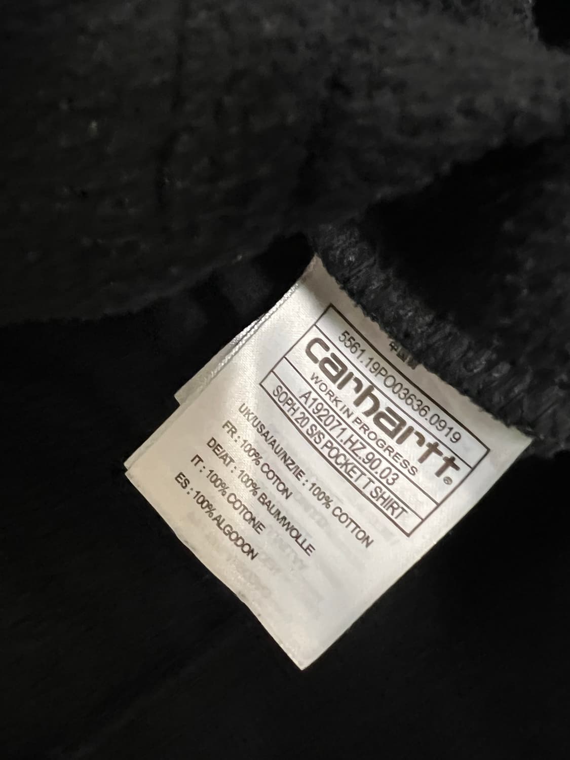 칼하트wip x 소프넷 스펠아웃 후디 블랙 콜라보 상품이미지4