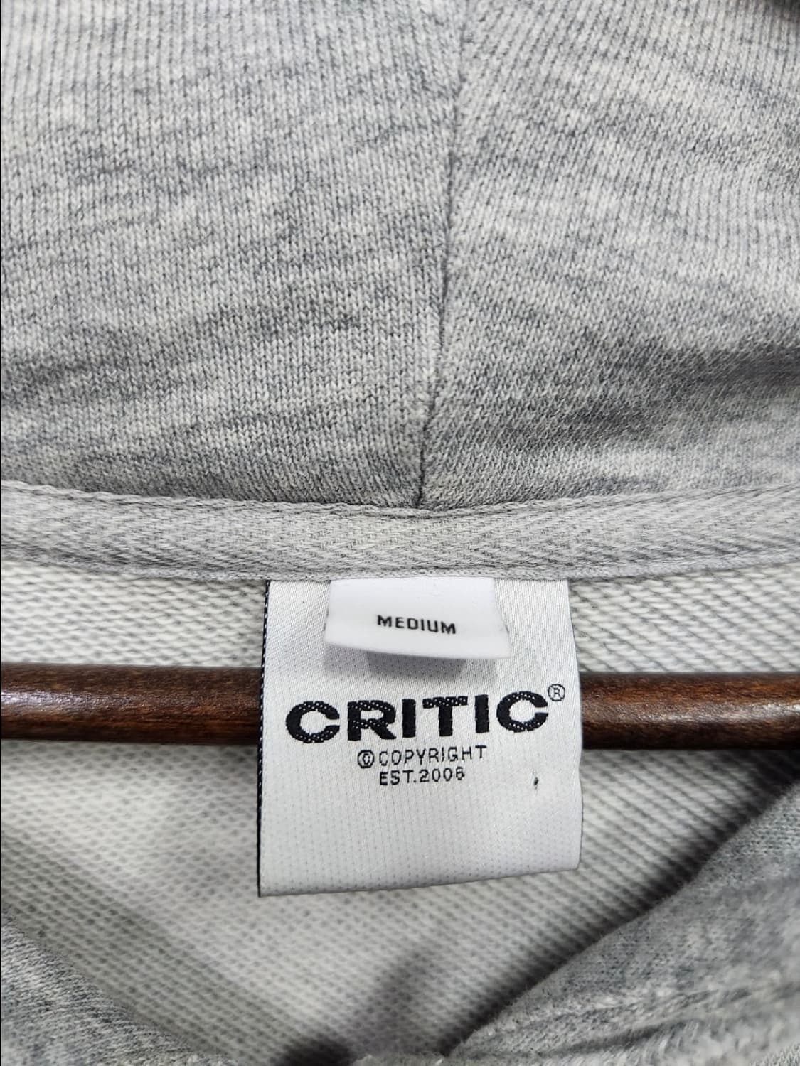 크리틱 그레이 후드집업 상품이미지7