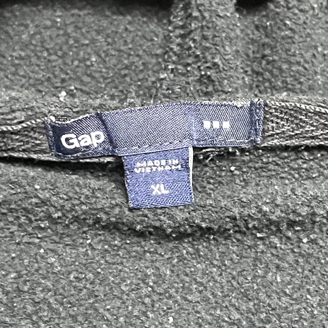 갭 스펠로고 블랙 기모 후드티셔츠 남성XL 상품이미지5