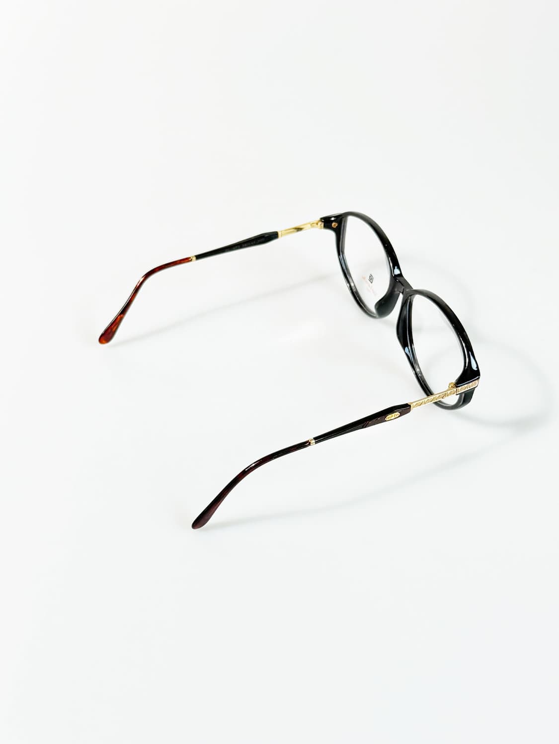 90s GUY LAROCHE PARIS 블랙 뿔테 스퀘어 빈티지 안경 상품이미지5