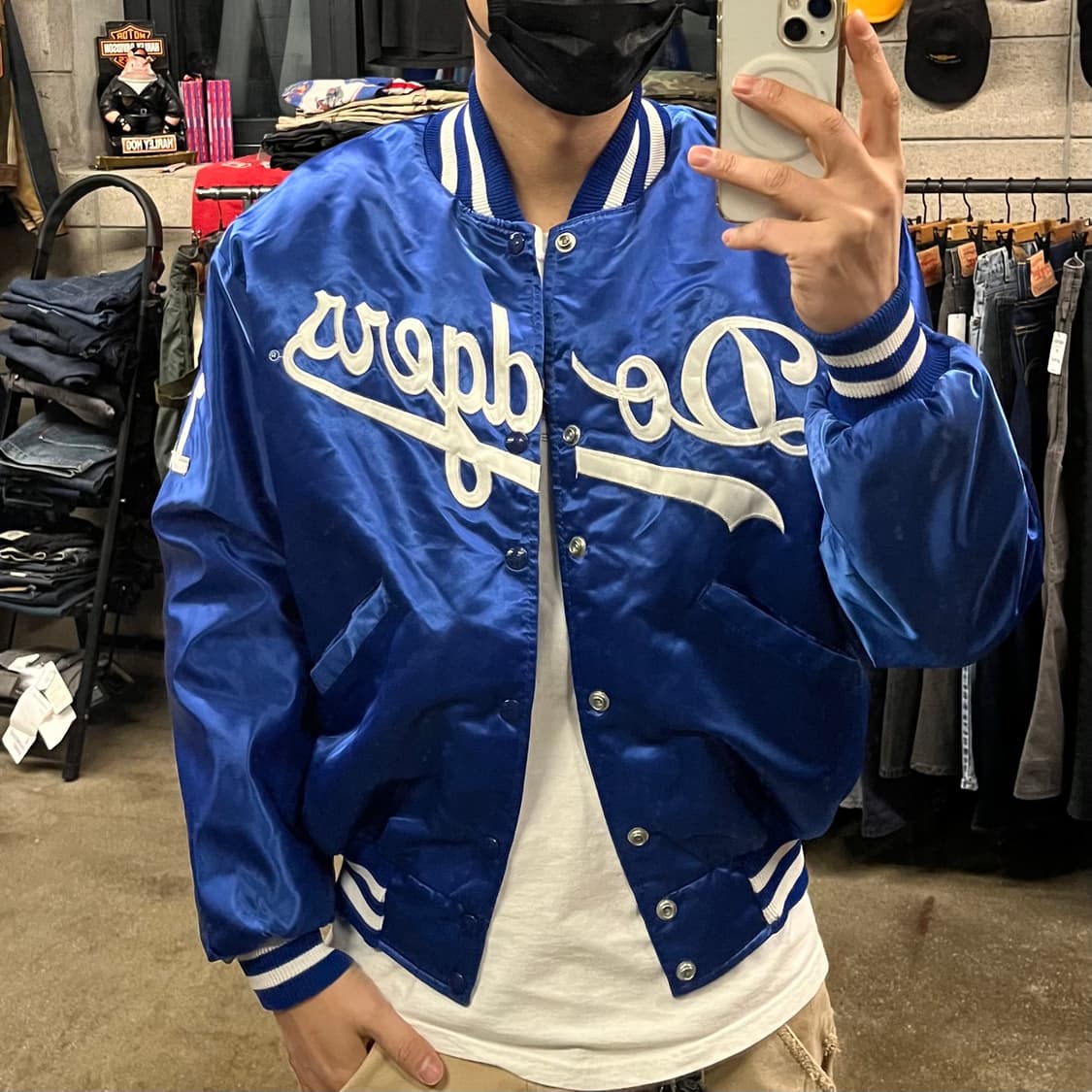 90s MLB LA다저스 바시티 자켓 (105) 상품이미지7