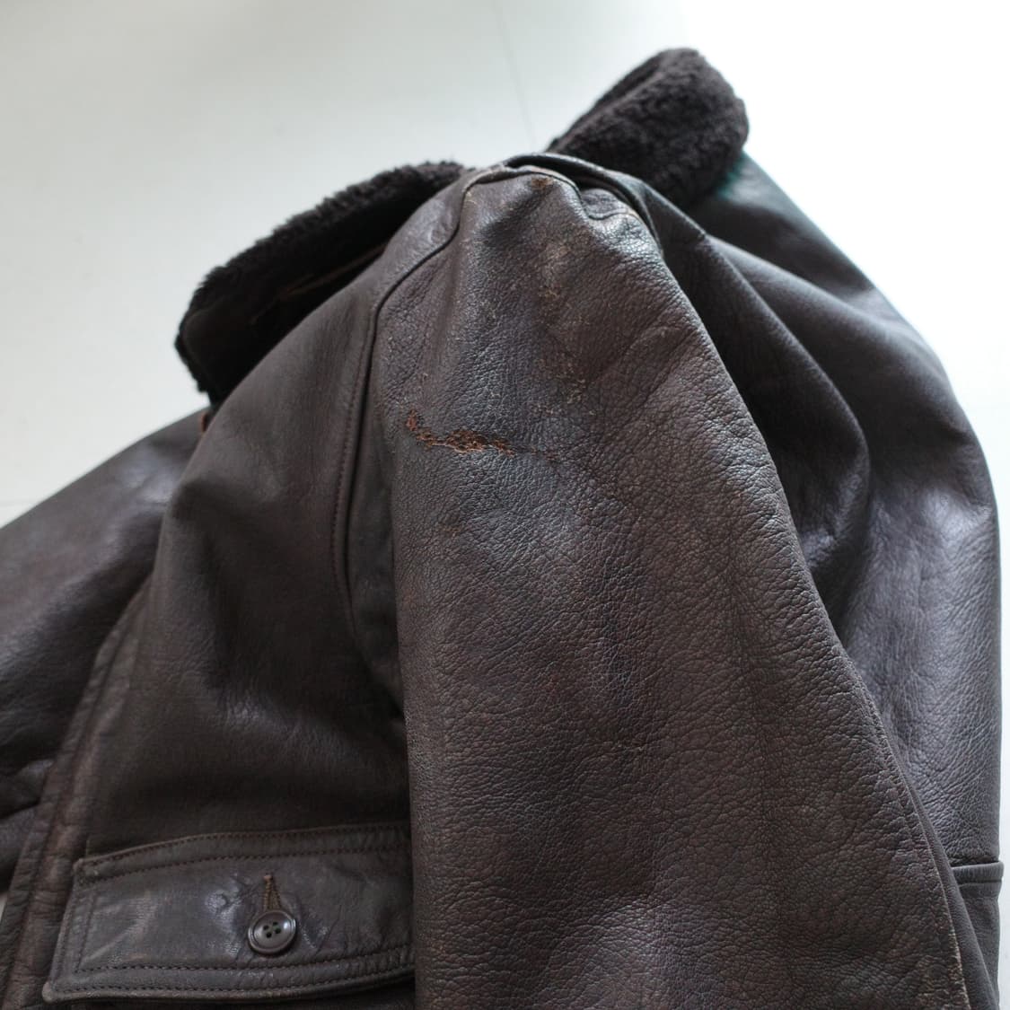 70s 오리지널 미군 USN G-1 플라이트 레더 가죽 자켓  42 상품이미지10