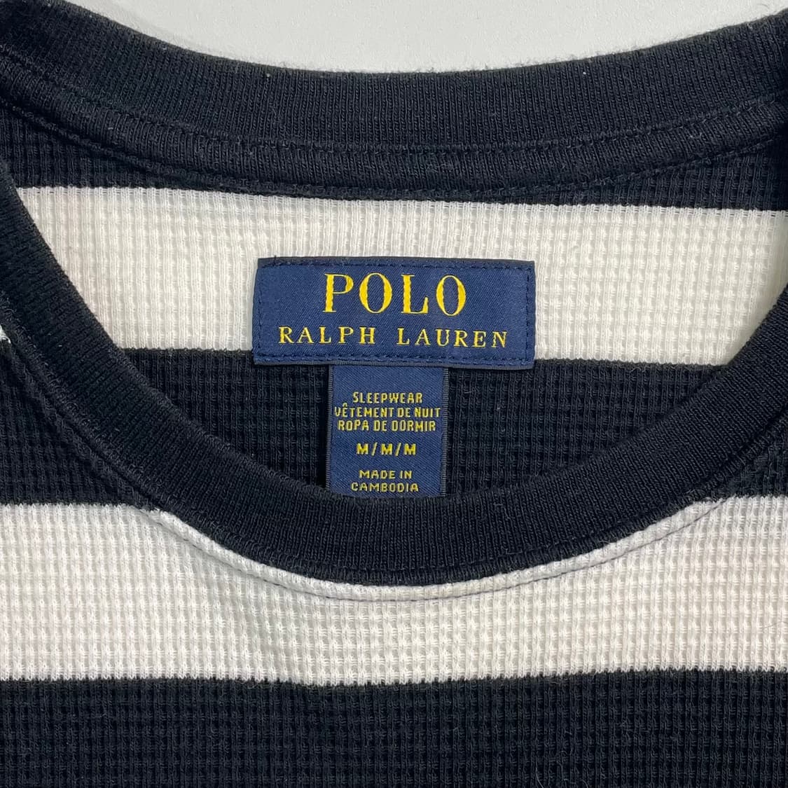 폴로 랄프로렌 스트라이프 와플 티 상품이미지5