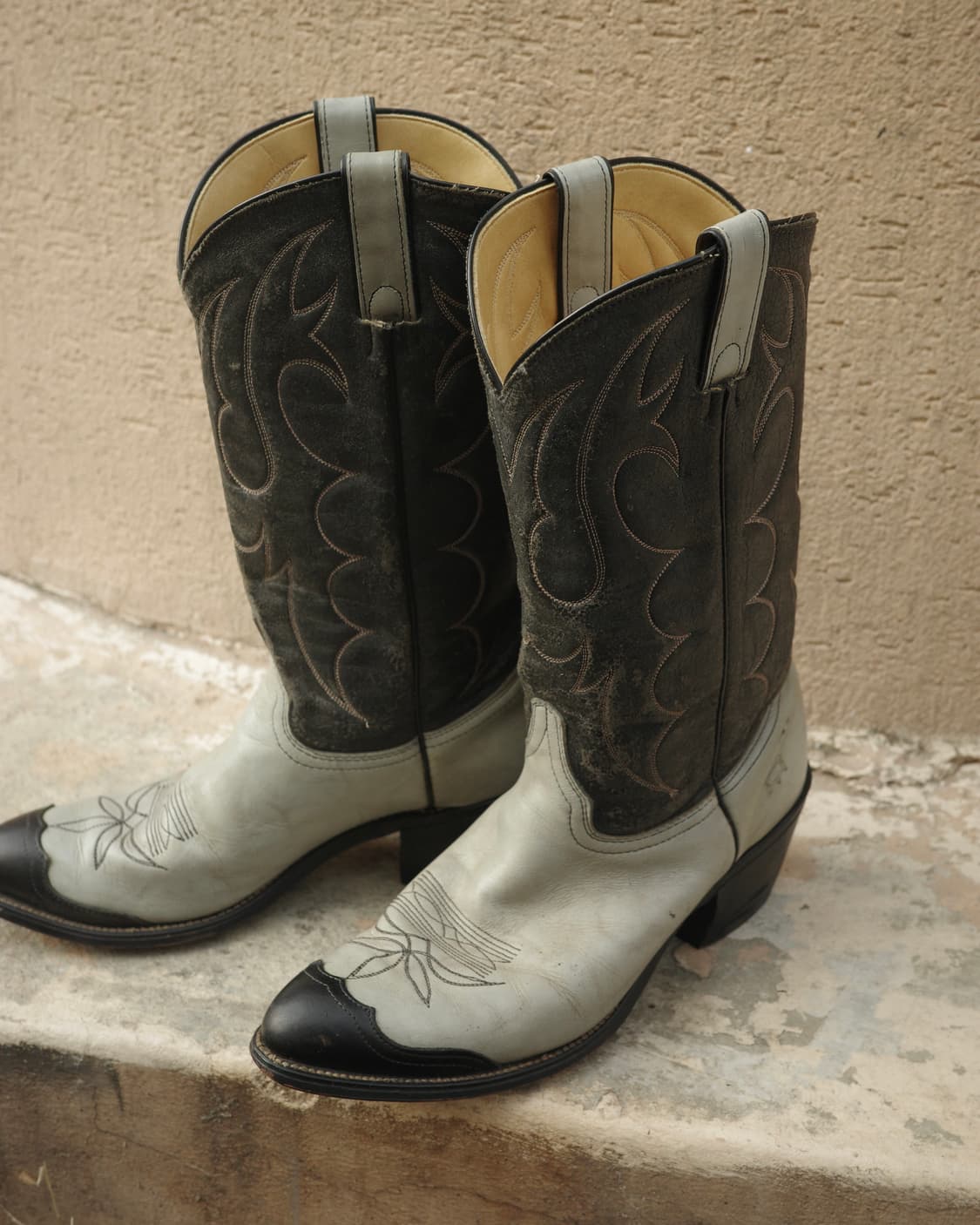 70s 리바이스 오렌지탭 롱혼 투톤 웨스턴 부츠 상품이미지4