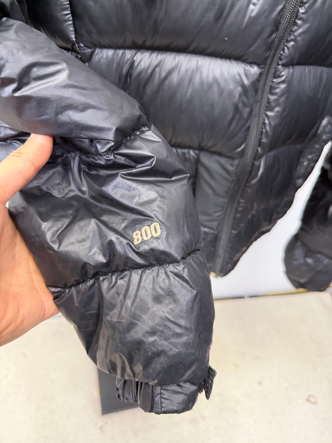 정품) 노스페이스 800필 블랙 패딩 95 상품이미지4