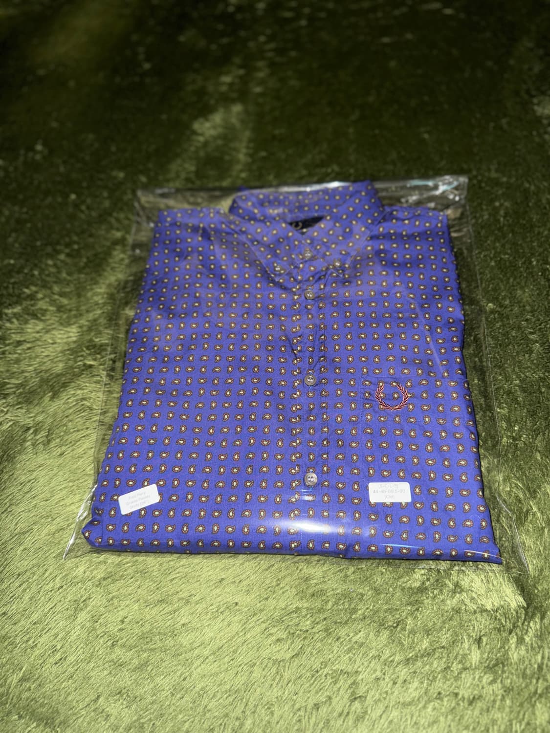 프레드페리 X 드레익스 버튼다운 페이즐리 셔츠 퍼플 상품이미지10