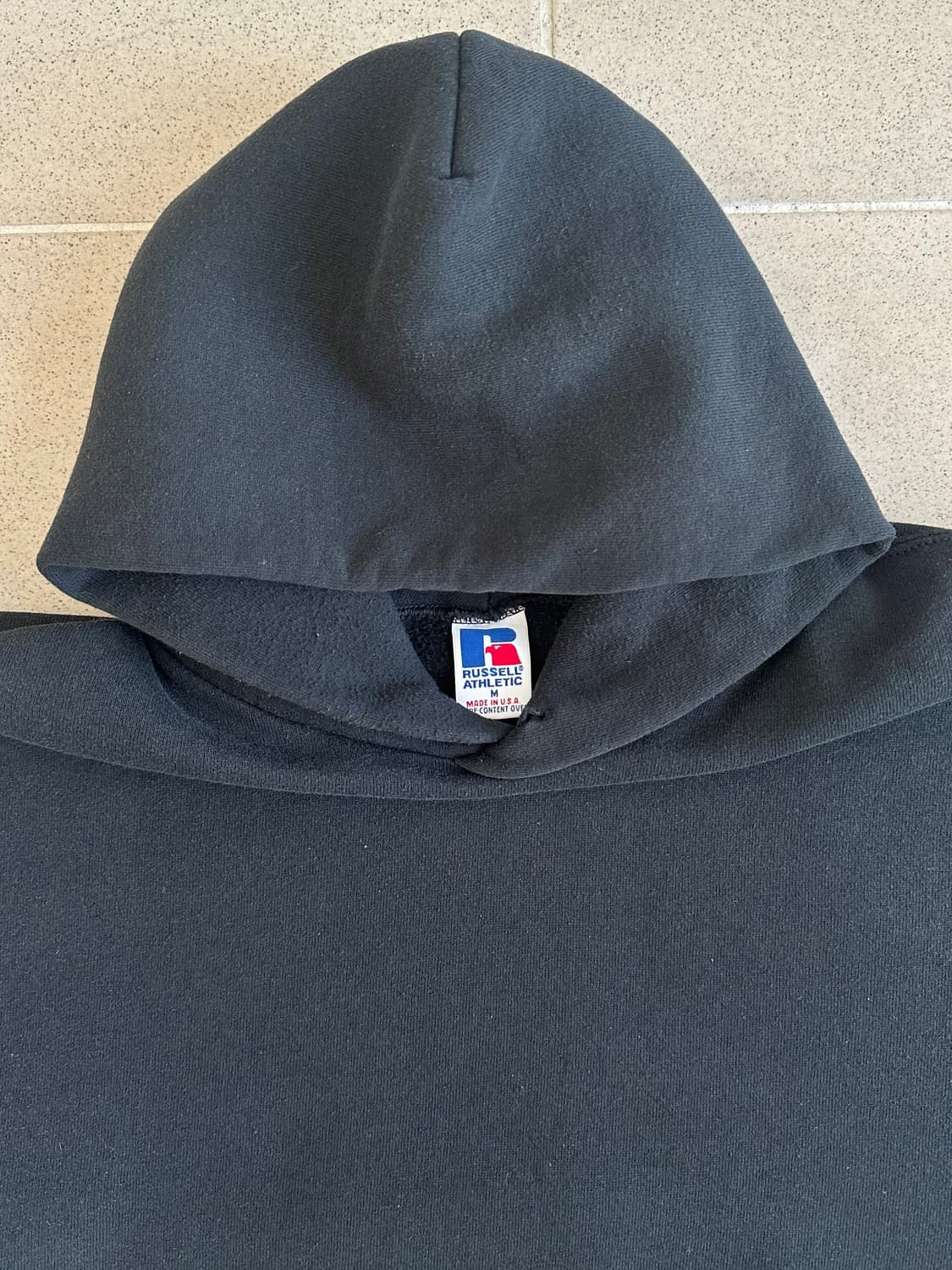 90s 빈티지 러셀 후드 블랙 M USA 상품이미지3