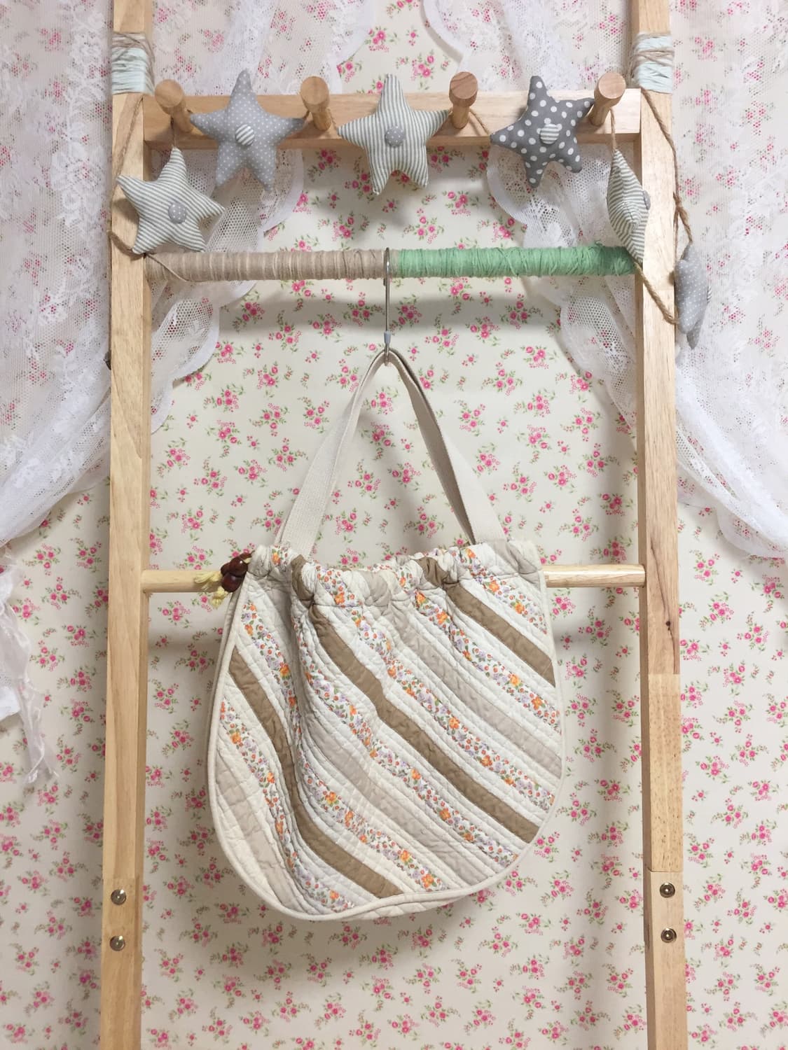 빈티지 모리걸 잔꽃 숄더백 상품이미지1