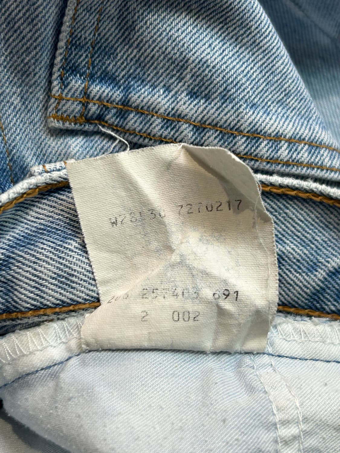 90s 리바이스 오렌지탭 데님 스커트 상품이미지6