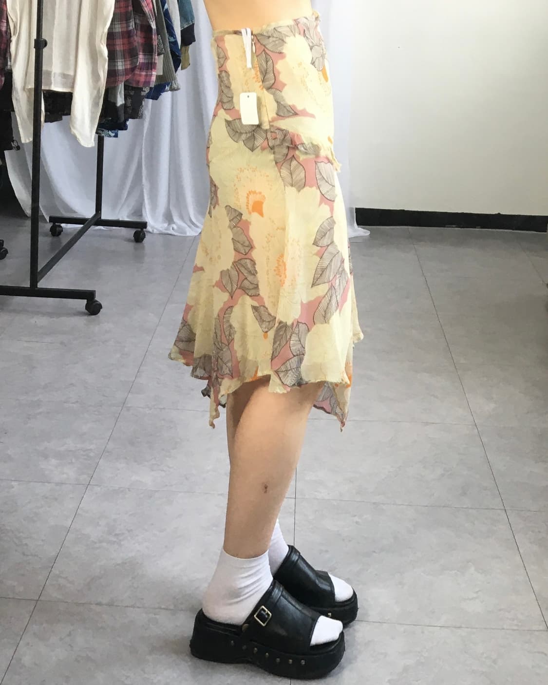 Pattern unbalanced skirt 상품이미지5