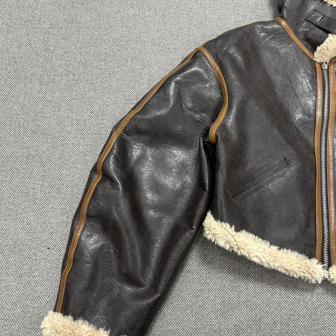 인스턴트펑크 우먼스 보머 무스탕 자켓(F) 상품이미지2