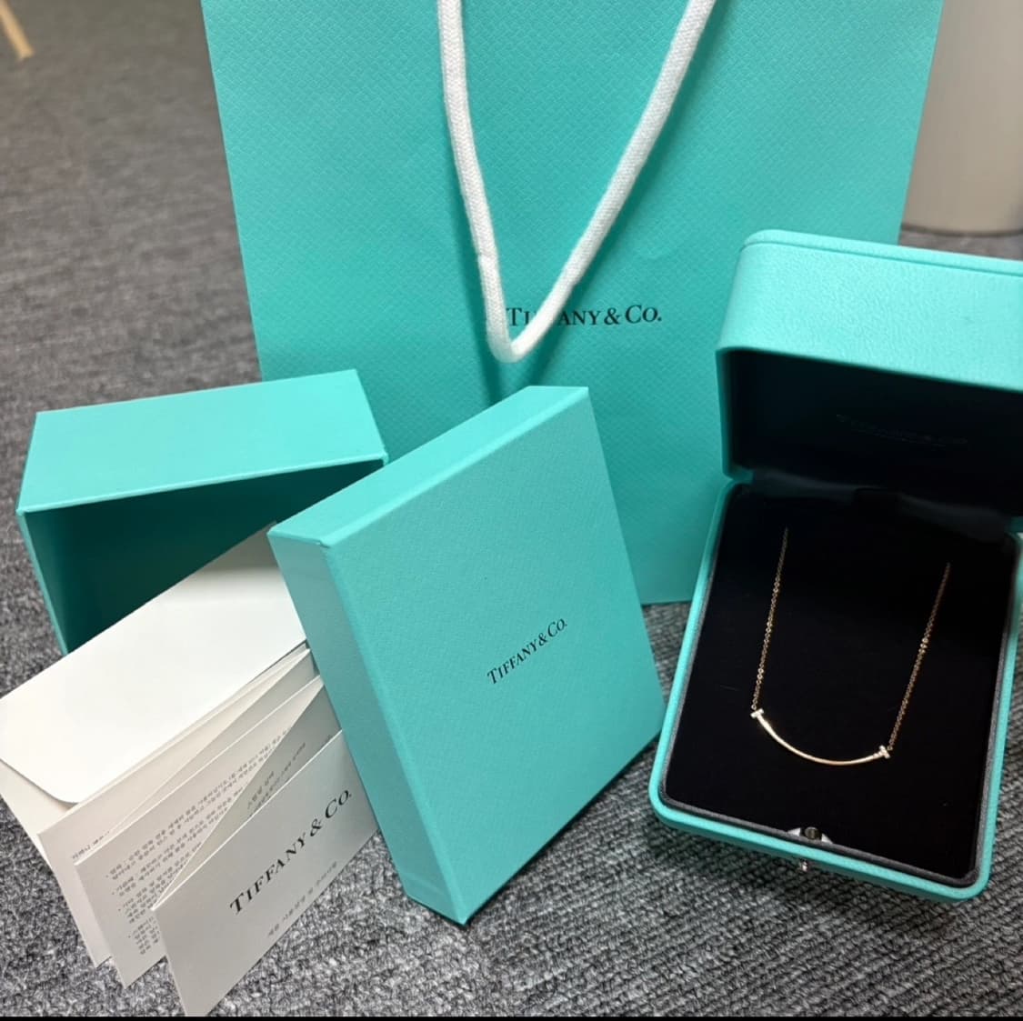 티파니앤코 스마일목걸이 로즈골드 상품이미지1