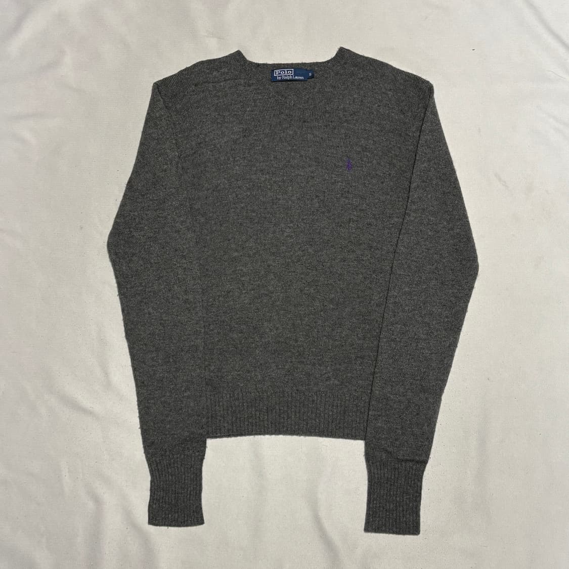 S 폴로랄프로렌 그레이 브이넥 니트 상품이미지2