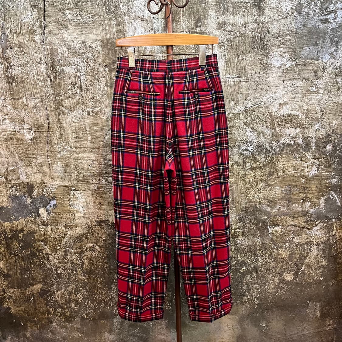 90s 빈티지 체크 울 트라우저 팬츠 2 이스트보이 상품이미지6
